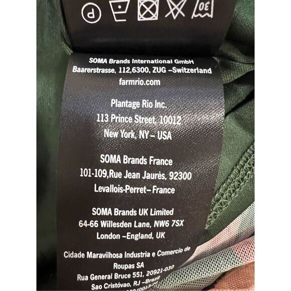 Farm Rio Women's Pineapple Garden Ruched Tulle Bodycon Mini Dress Medium NWT - Picture 7 of 10